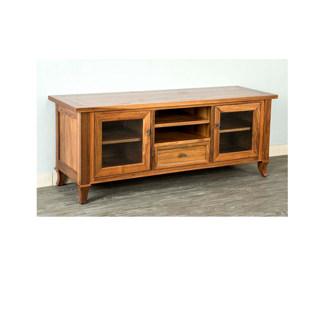 PHOENIX 2 Door 1 Drawer TV in Tas Blackwood Sapphire Wood