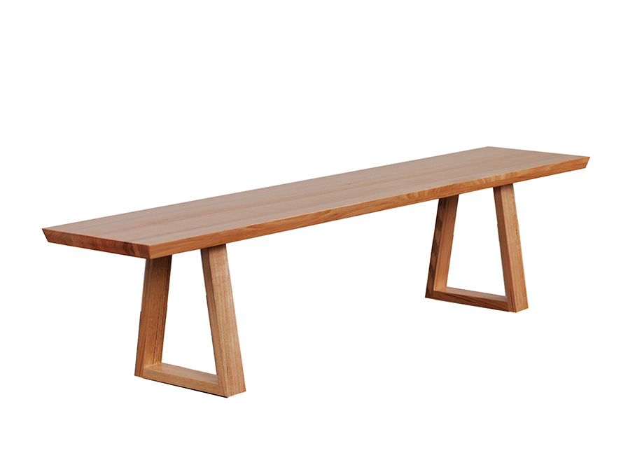 ZEN Bench Seat in Tas Oak Sapphire Wood