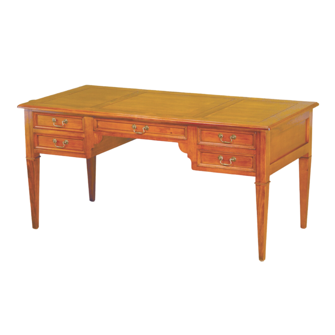 BERESFORD 5 Drawer Desk Sapphire Wood