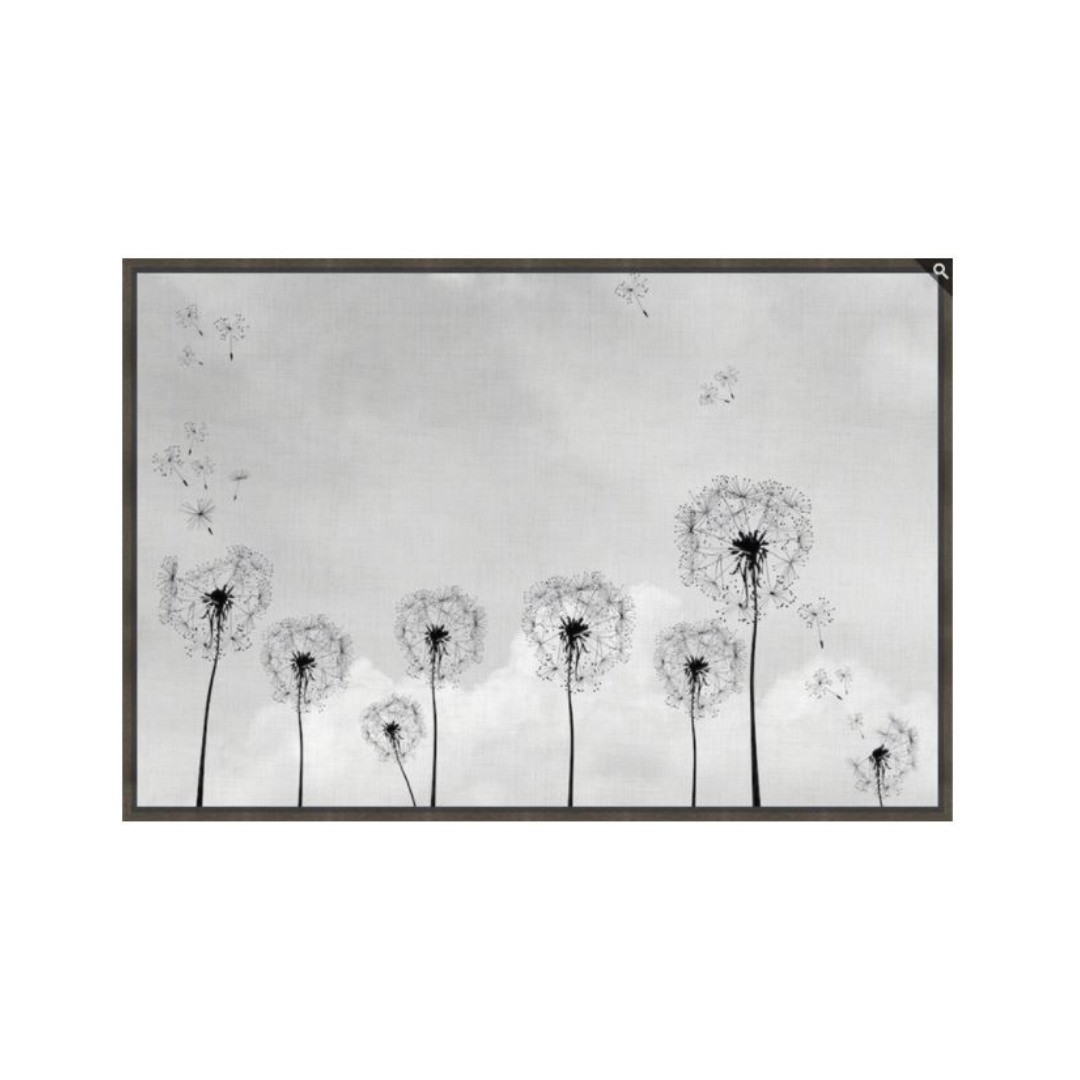 DANDELION Wall Art Sapphire Wood